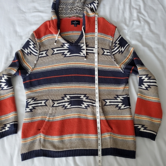 American Eagle Hoodie, Large, Orange, Tan, & Blue - Picture 5 of 9